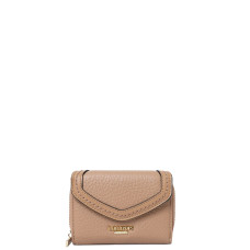 Lollipops Sham Compact Wallet Pale Pink Faux Leather