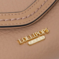 Lollipops Sham Compact Wallet Pale Pink Faux Leather