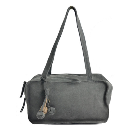Biba Blaine Sac Porté Epaule en Cuir Velours BLI1L Azul Navy