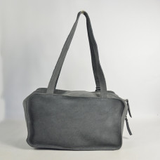 Biba Blaine Shoulder and Handbag in Velvet Leather BLI1L Azul Navy