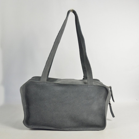Biba Blaine Shoulder and Handbag in Velvet Leather BLI1L Azul Navy