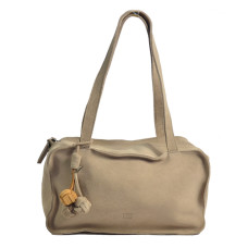 Biba Blaine Shoulder and Handbag in Velvet Leather BLI1L Topo