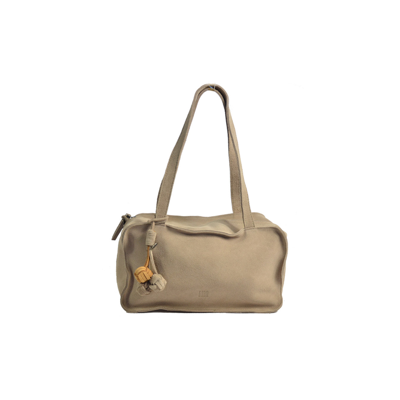 Biba Blaine Shoulder and Handbag in Velvet Leather BLI1L Topo
