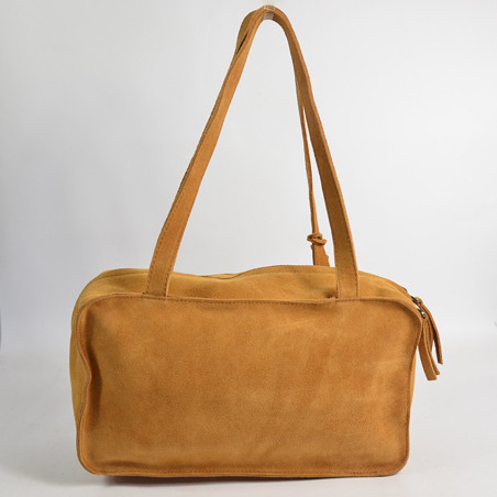 Biba Blaine Shoulder and Handbag in Velvet Leather BLI1L Cuero