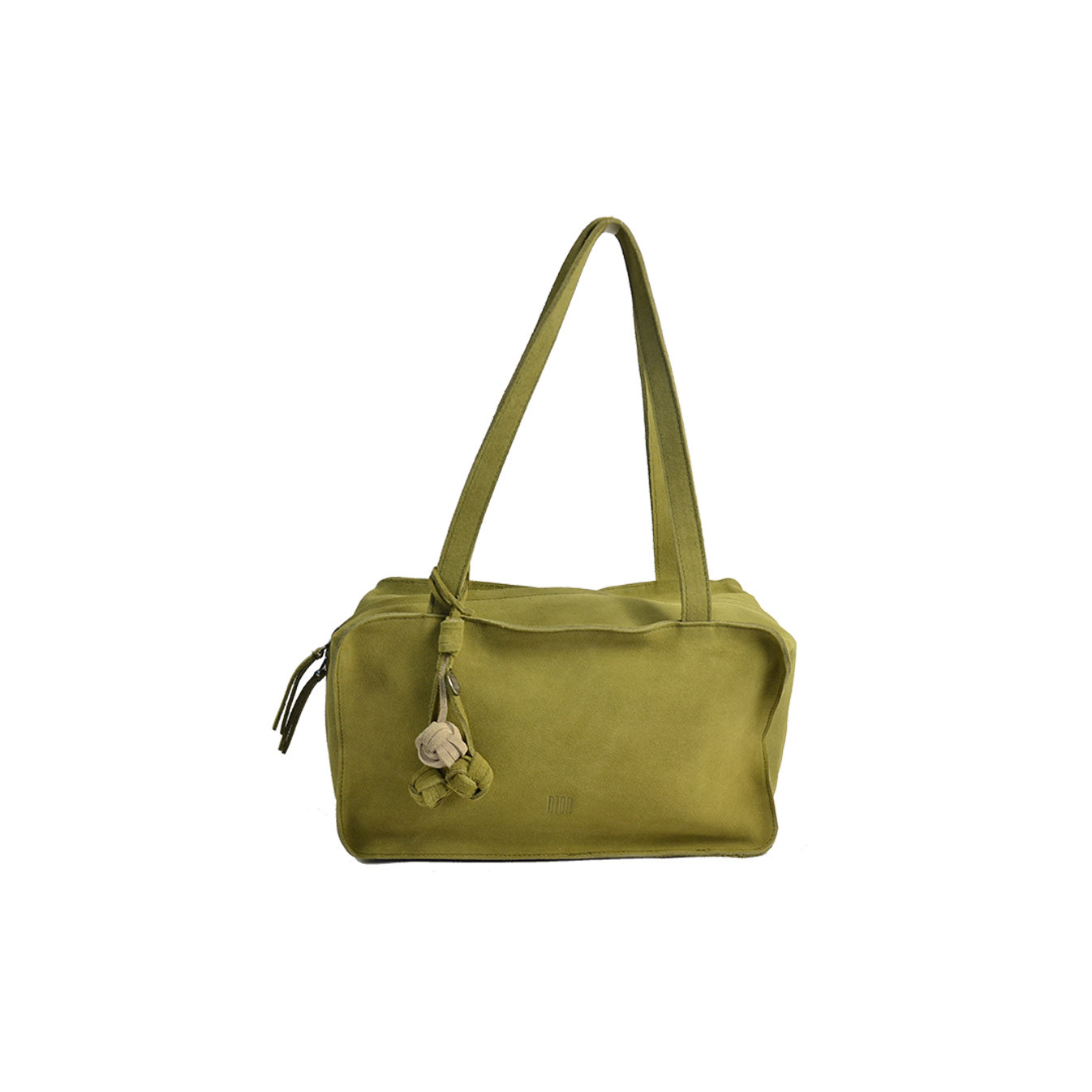 Biba Blaine Shoulder and Handbag in Velvet Leather BLI1L Verde Claro