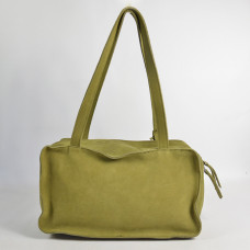 Biba Blaine Sac Porté Epaule en Cuir Velours BLI1L Verde Claro dos