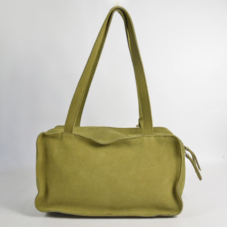 Biba Blaine Shoulder and Handbag in Velvet Leather BLI1L Verde Claro