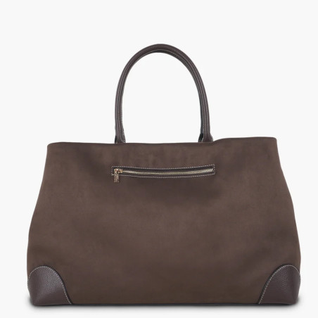 Lollipops Shirley Large Shopping Bag in Suede with Removable Beaded...