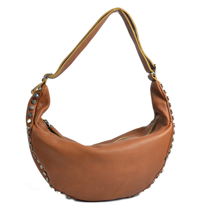 Biba Bowie Hobo Bag BOI3L in Washed Calfskin Leather