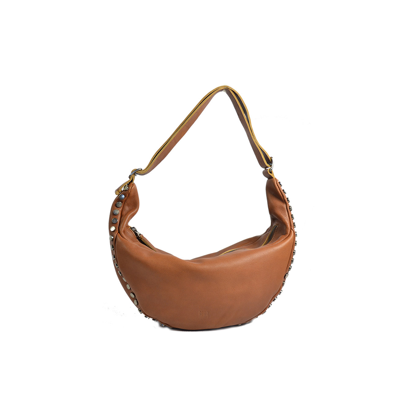 Biba Bowie Hobo Bag BOI3L in Washed Calfskin Leather
