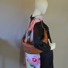 Biba Bowie Hobo Bag BOI3L in Washed Calfskin Leather