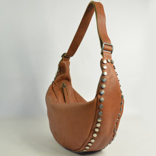 Biba Bowie Hobo Bag BOI3L in Washed Calfskin Leather