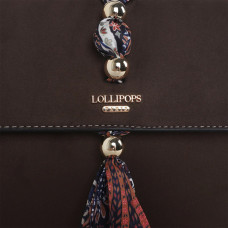 Lollipops Shirley Sac Porté Travers Et Bandana Perlé Marron près