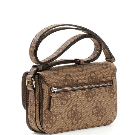 Guess Janie Logo Sac Trotteur Latte Logo dos