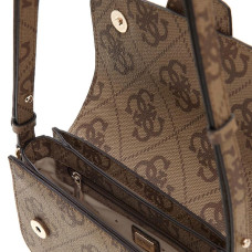 Guess Janie Logo Sac Trotteur Latte Logo ouvert