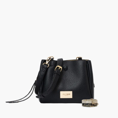 Lollipops Soni Shoulder Bag 3 Compartments Faux Cuir Noir