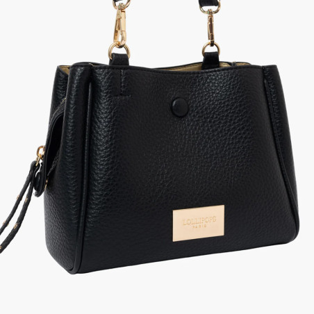 Lollipops Soni Sac Bandoulière 3 Compartiments En Simili Cuir Noir près