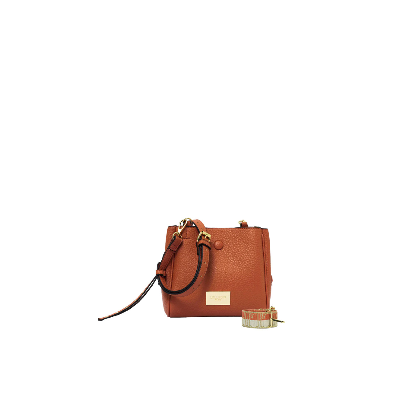 Lollipops Soni Shoulder Bag 3 Compartments Faux Cuir Coral