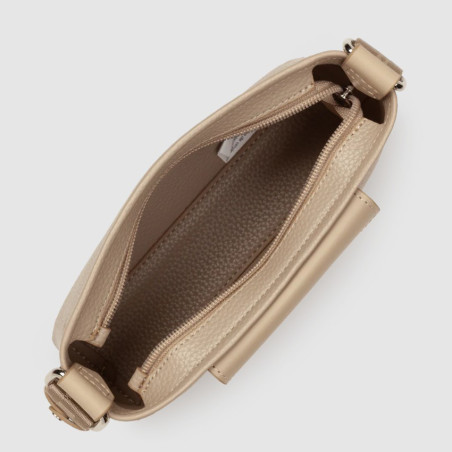 Lancaster Maya Double Kba Pochette Organisée 517-104 Beige Foncé ouvert