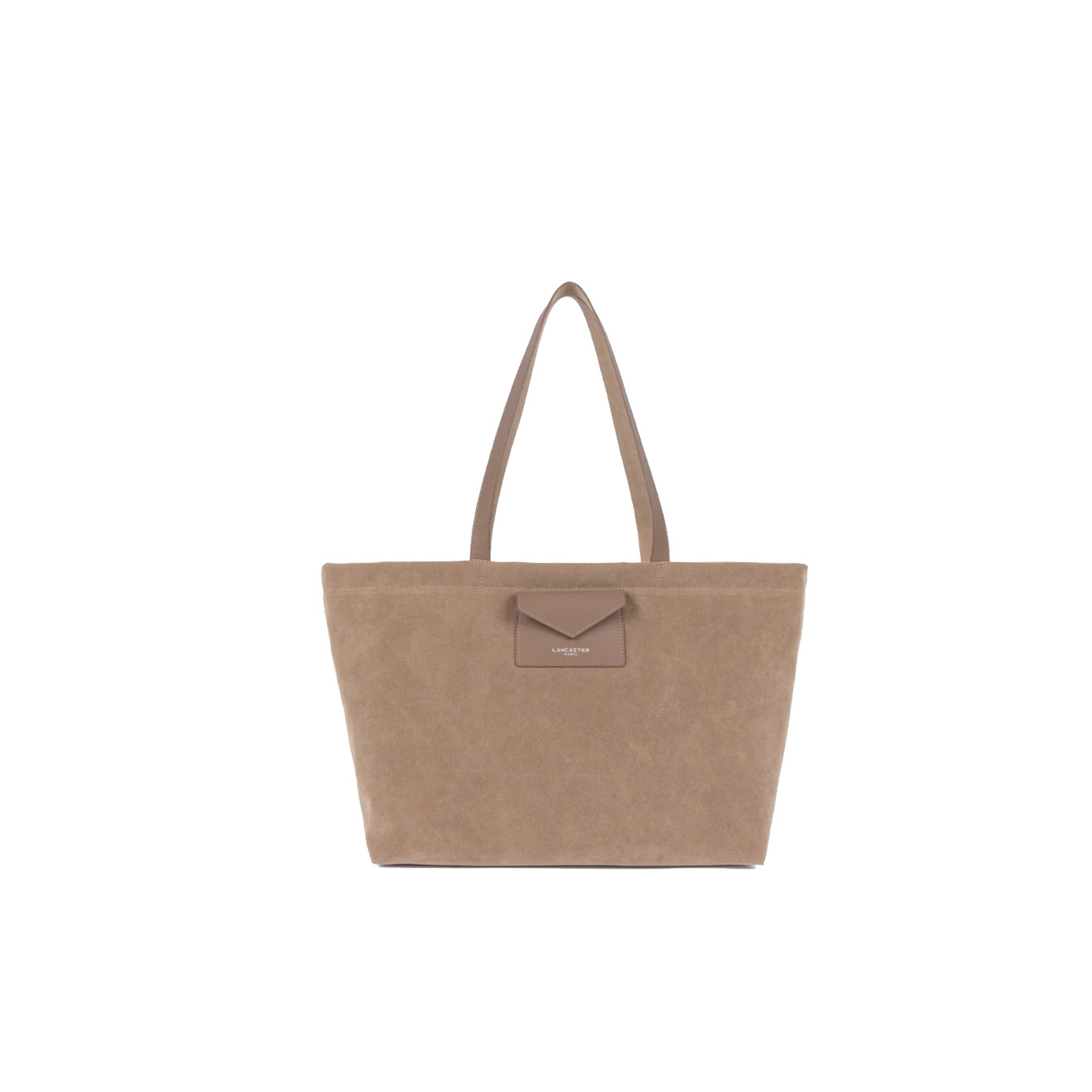 Lancaster Suedine KBA Large Shopping Bag Suede Look 518-063 Dark Beige