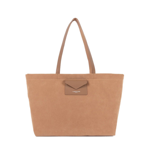 Lancaster Suedine KBA Large Shopping Bag Suede Look 518-063 Mocha