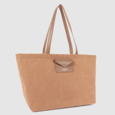 Lancaster Suedine KBA Large Shopping Bag Suede Look 518-063 Mocha