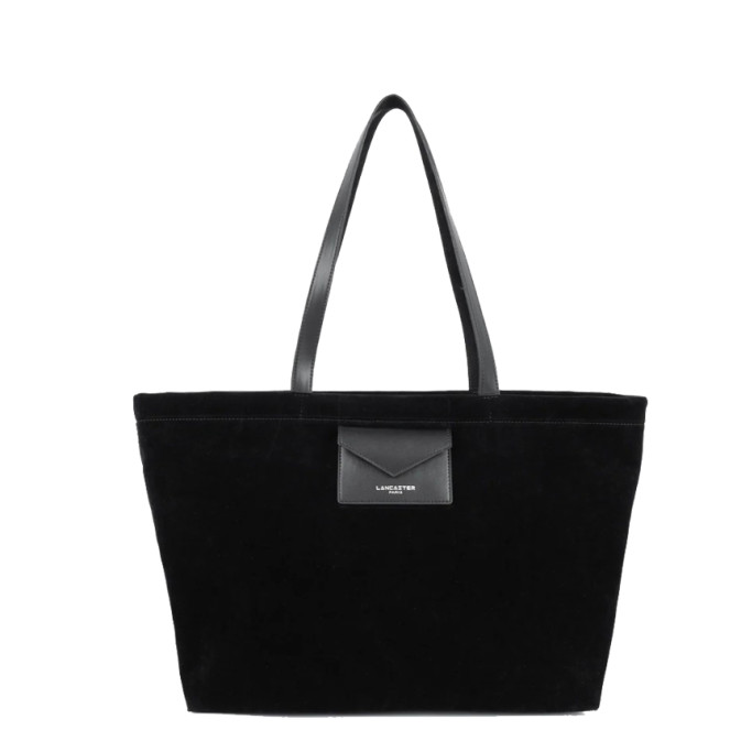 Lancaster Suedine KBA Large Shopping Bag Suede Look 518-063 Black
