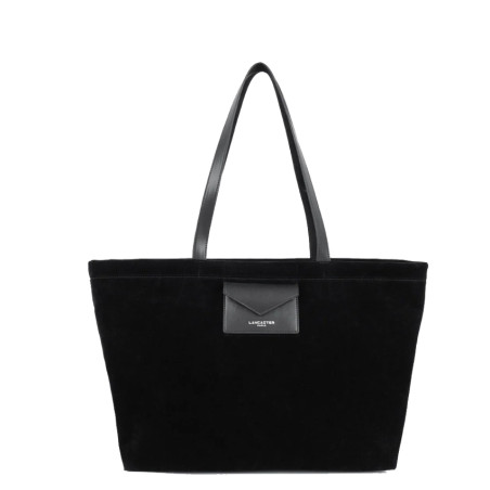 Lancaster Suedine KBA Grand Sac Shopping Aspect Suédine 518-063 Noir
