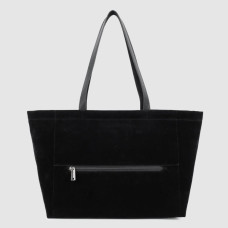 Lancaster Suedine KBA Large Shopping Bag Suede Look 518-063 Black