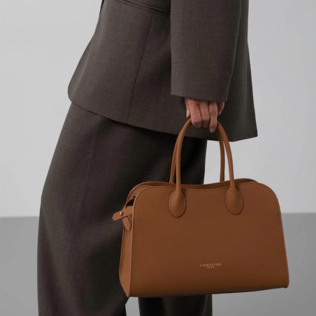 Lancaster Toro Hopper Handbag in Calfskin 572-121 Camel