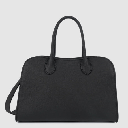 Lancaster Toro Hopper Handbag in Calfskin Leather 572-121 Black