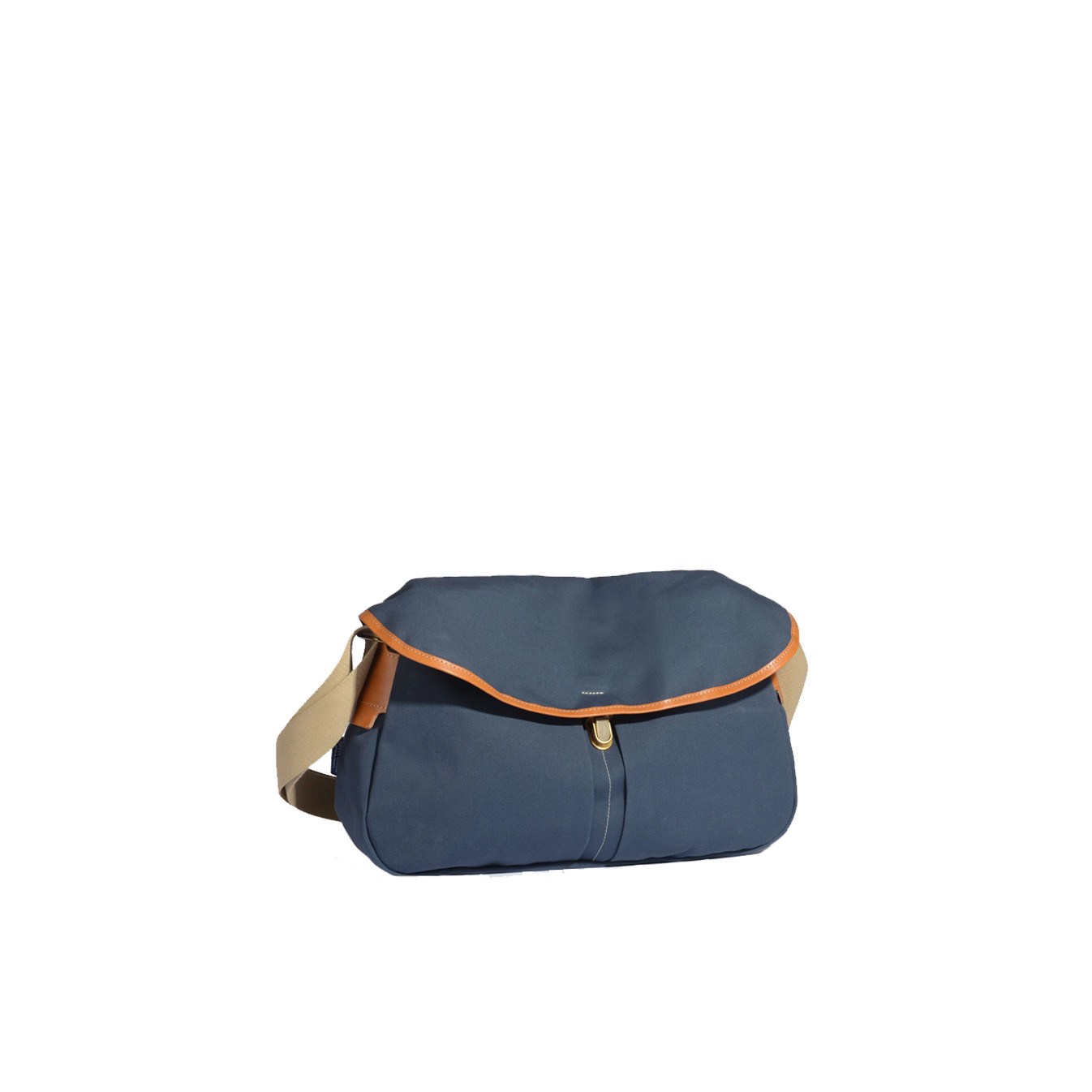 Bleu De Chauffe Léon Cotton Drawstring Bag in Navy Blue