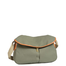 Bleu De Chauffe Leon Canvas Satchel in Organic Cotton Lichen Blue: ...