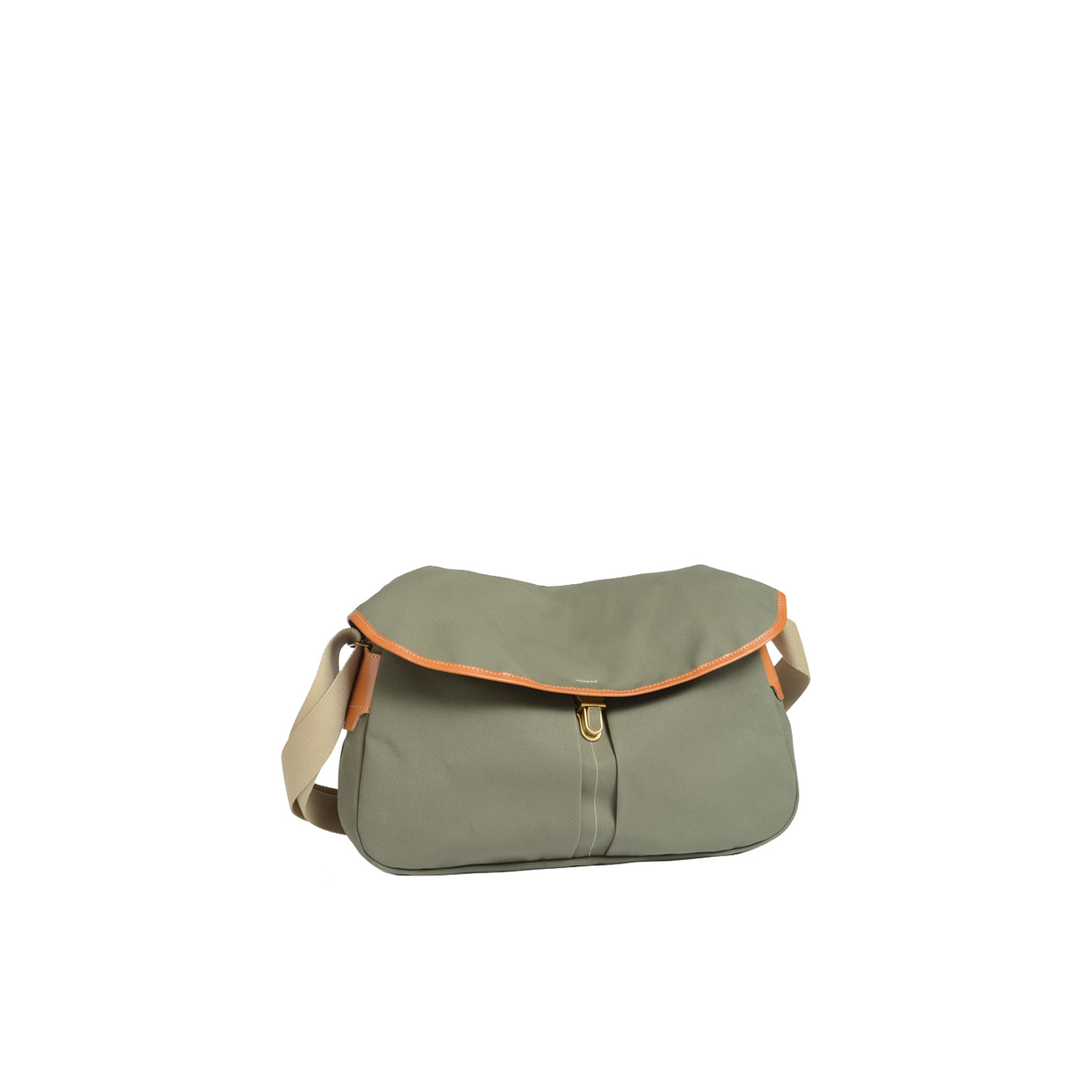 Bleu De Chauffe Leon Canvas Satchel in Organic Cotton Lichen Blue: ...