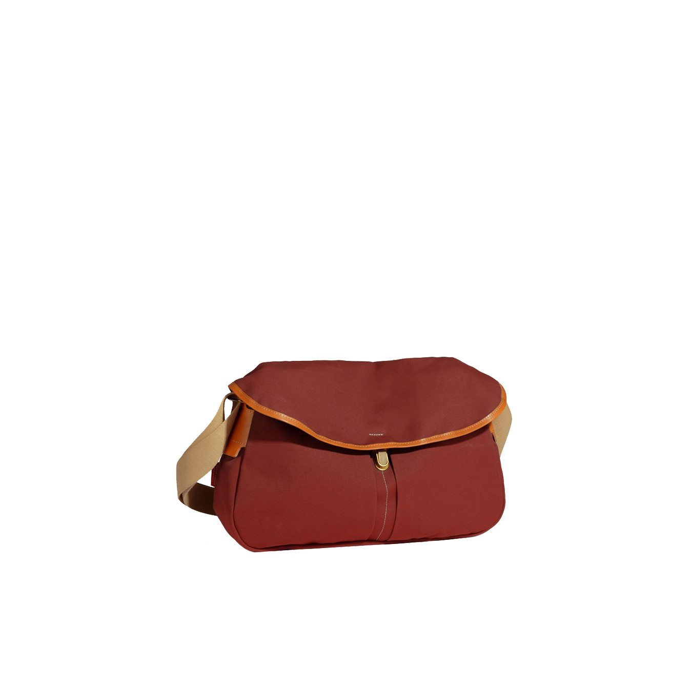 Bleu De Chauffe Léon Sac Besace En Coton Bleu Rouge Cardinal