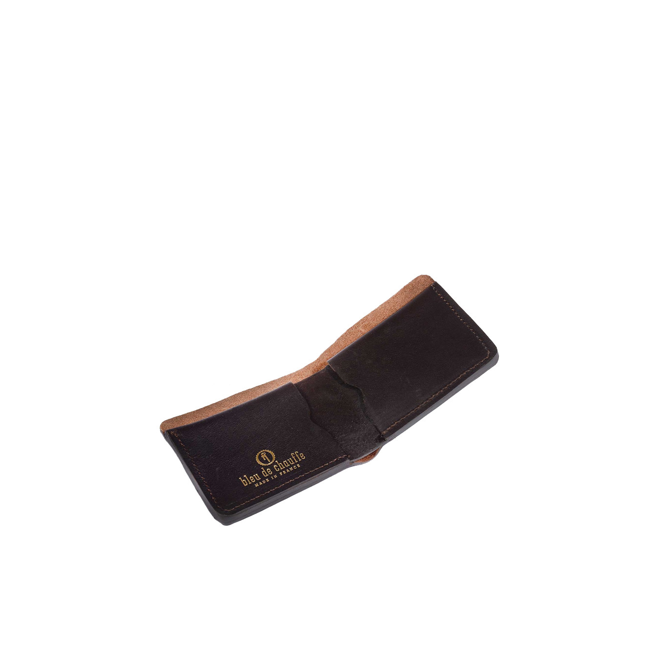 Bleu De Chauffe Pèze Italian Leather Wallet Brown