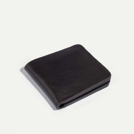 Bleu De Chauffe Pèze Italian Leather Wallet Brown