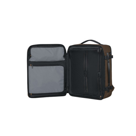 Samsonite Cabin Pack Sac A Dos 17,3" Brun Foncé ouvert