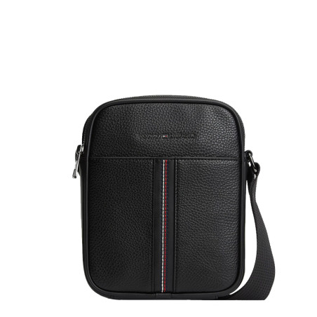 Tommy Hilfiger TH Central Reporter Bag with Textured Details BDS Black