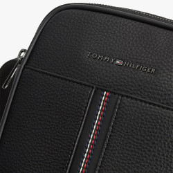 Tommy Hilfiger TH Central Reporter Bag with Textured Details BDS Black