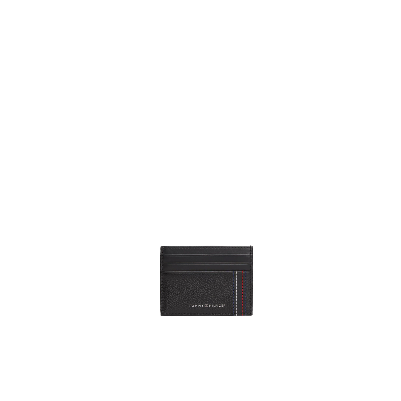 Tommy Hilfiger TH Central Porte-Cartes Grainé Et Logo BDS Black