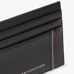 Tommy Hilfiger TH Central Card Holder Grainy With Logo BDS Black