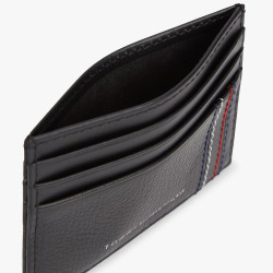 Tommy Hilfiger TH Central Card Holder Grainy With Logo BDS Black