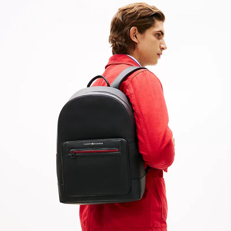 Tommy Hilfiger TH Foundation Textured Backpack BDS Black