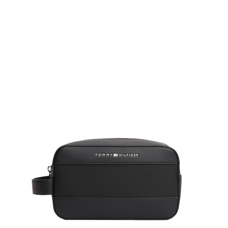 Tommy Hilfiger TH Foundation Textured Toiletry Bag BDS Black