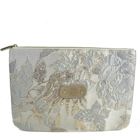 Mila Louise Poch GM FS Bag and Cosmetic Pouch Grey