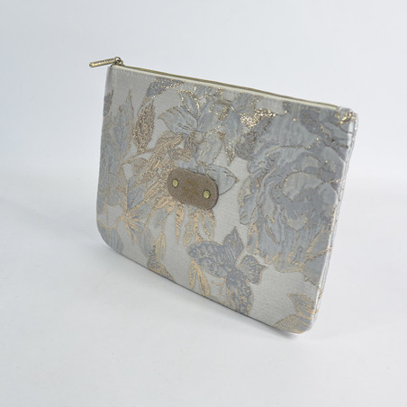 Mila Louise Poch GM FS Bag and Cosmetic Pouch Grey