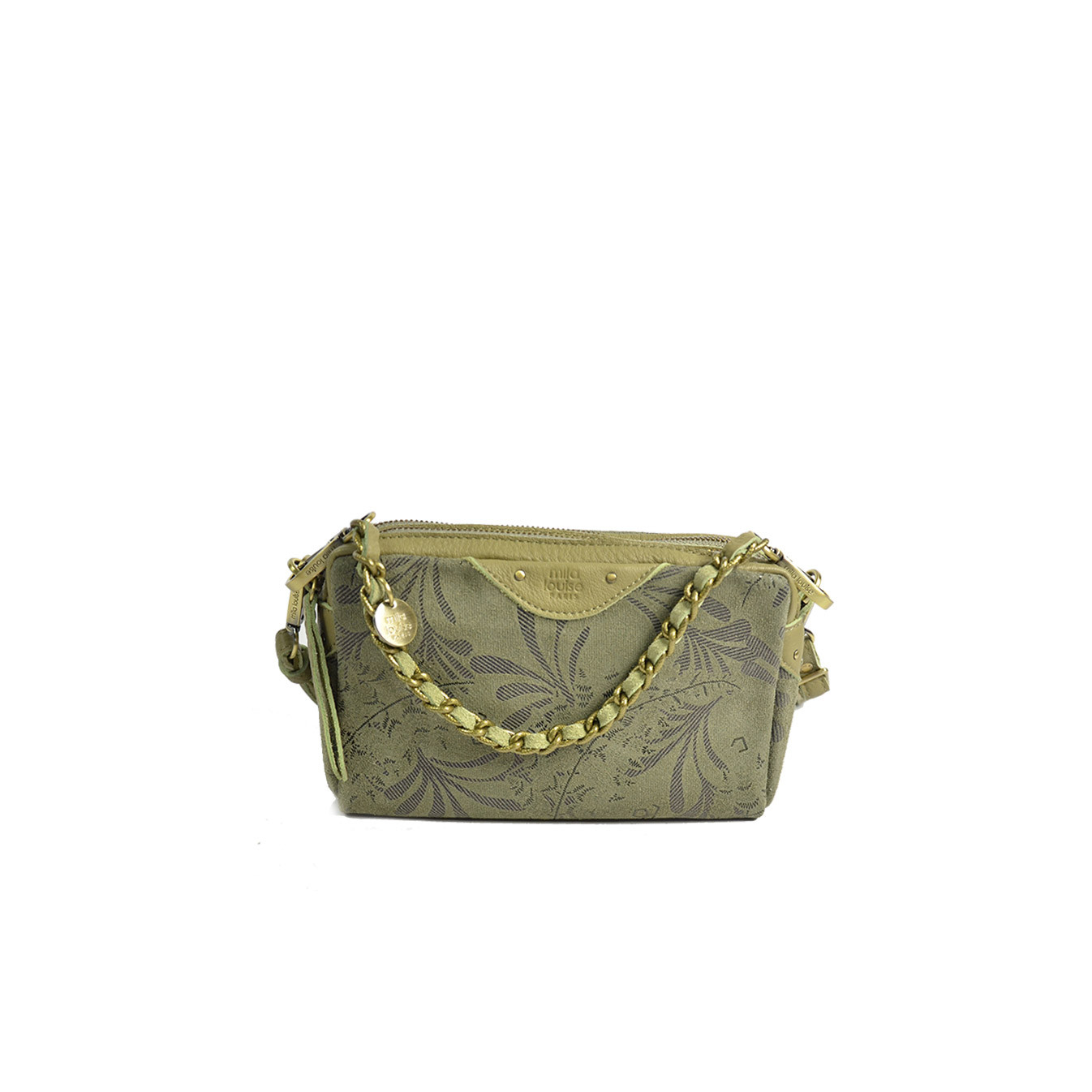 Mila Louise Mama XS GY Petit Sac Trotteur Cuir Fantaisie Oyster