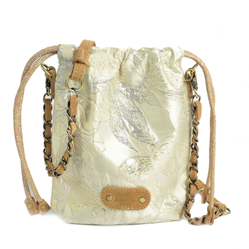 Mila Louise Mai FS Pouch Tote Fantasy Fabric Latte