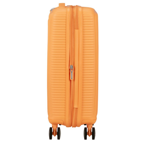 American Tourister Sound Box Spinner 67 cm Valise Trolley 4 Roues Papaya Pop profil